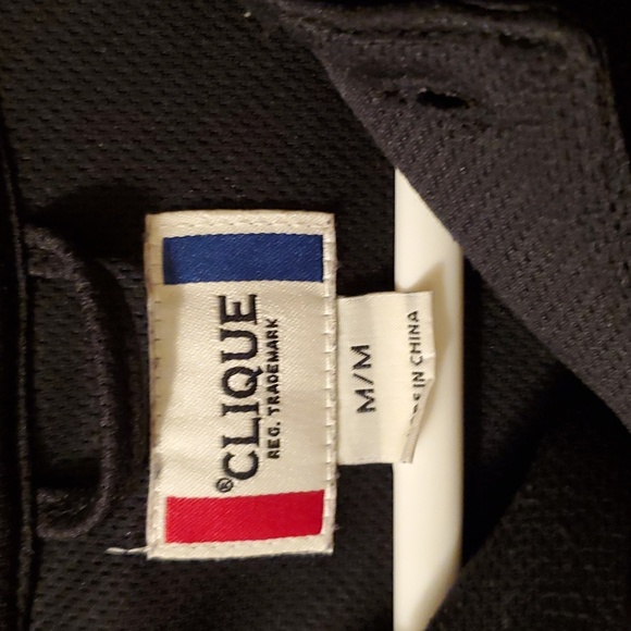 Clique Caterpillar CAT Men's Embroidered Black Medium Polo - Picture 3 of 4